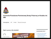 Tablet Screenshot of kppsp.klodzko.pl