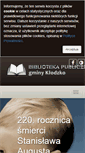 Mobile Screenshot of bibliotekagmina.klodzko.pl