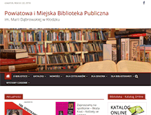 Tablet Screenshot of biblioteka.klodzko.pl